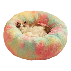 Rainbow Cozy Warm Dog/Cat Bed for Large Dogs
