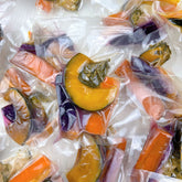 Handcrafted Fresh Vegetable Pet Treats – (20 Pieces) Vacuum-Sealed Pack (Pumpkin, Carrot, Yam) – No Additives, All-Natural, Digestive Support