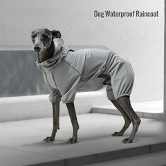 Waterproof Dog Raincoat with Hood and Reflective Stripe