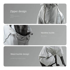 dog raincoat with hood 005