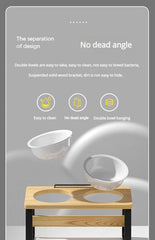 elevated bowl ceramic for dogs or cats 011