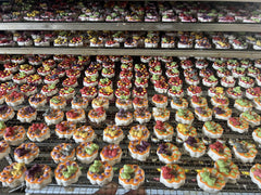 Handcrafted Chicken & Cheese Pet Donuts – 20-Pack, 100% Natural, No Additives, Fresh Ingredients – Perfect for Meal Toppers or Training Treats