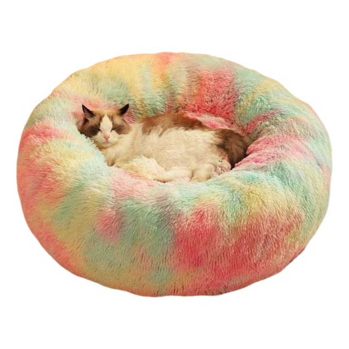 Rainbow Cozy  Warm Dog/Cat Bed for Large Dogs